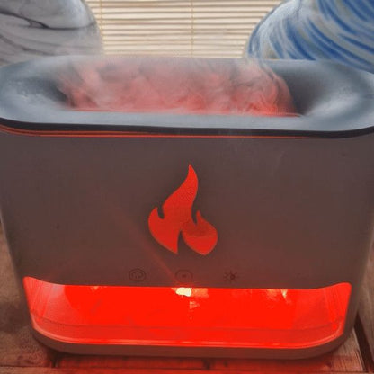 Difusor de Aroma Blaze - Cámara de Sal del Himalaya - USB-C - Efecto Llama (Sal incluida)