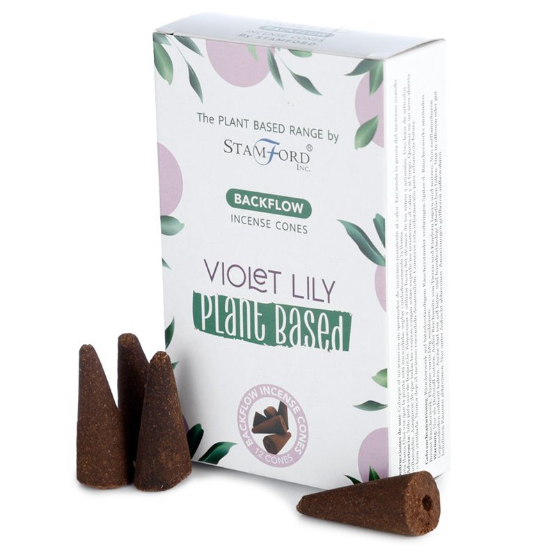 Herbal Backflow Incense Cones - Violet Lily