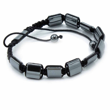 Hematite Shamballa Magnetic Bracelet - Double Cuboids