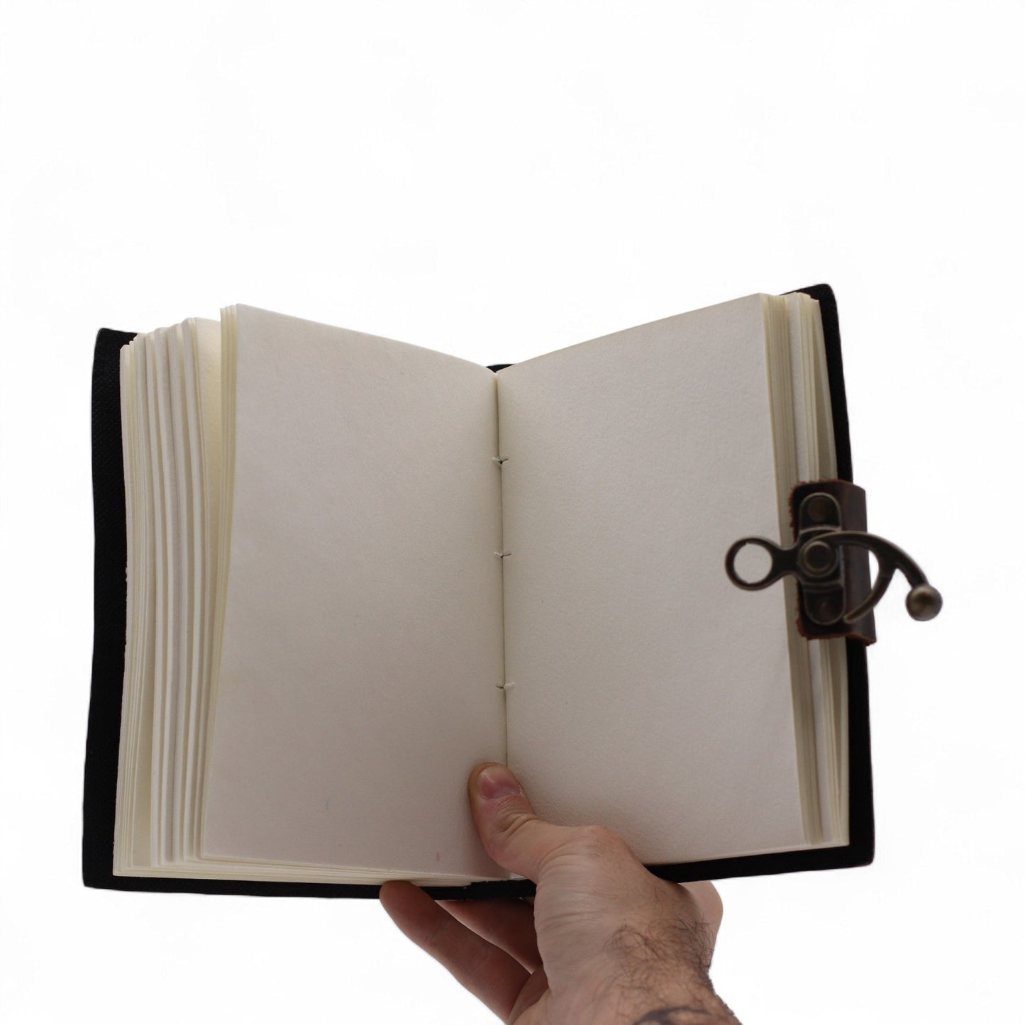 Cuaderno impreso en cuero – Detén el doomscrolling