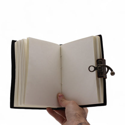 Cuaderno impreso en cuero – Detén el doomscrolling