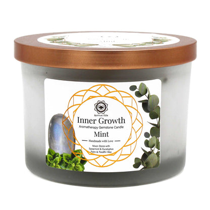 Mint and Moonstone Candle - Inner Growth