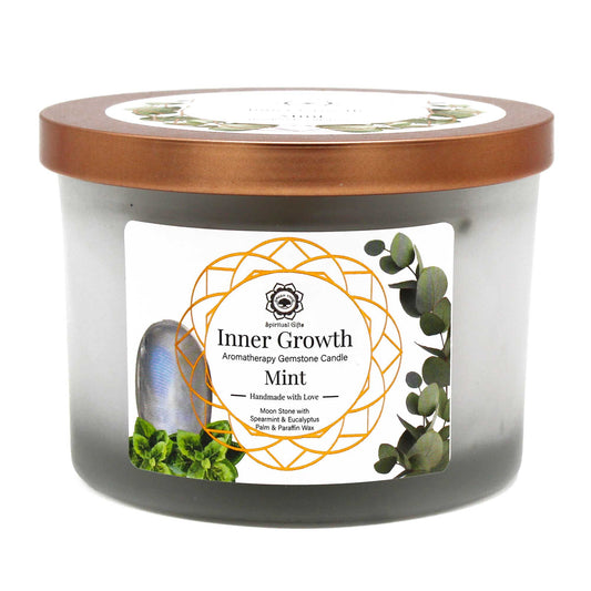 Mint and Moonstone Candle - Inner Growth