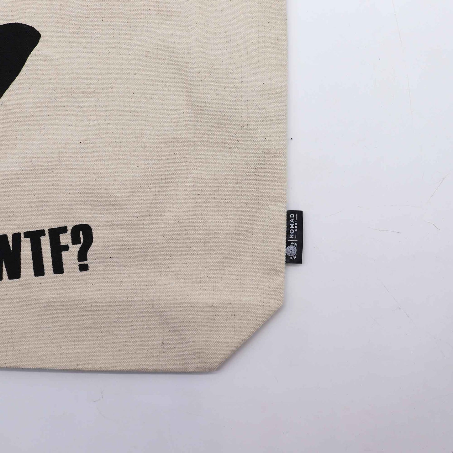 Bolso Básico Icónico - Gato negro - Natural 10 oz (36 x 43 x 10 cm)