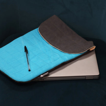 Padded 13-inch Laptop Sleeve - Crazy Yellow - 14 oz Stonewash