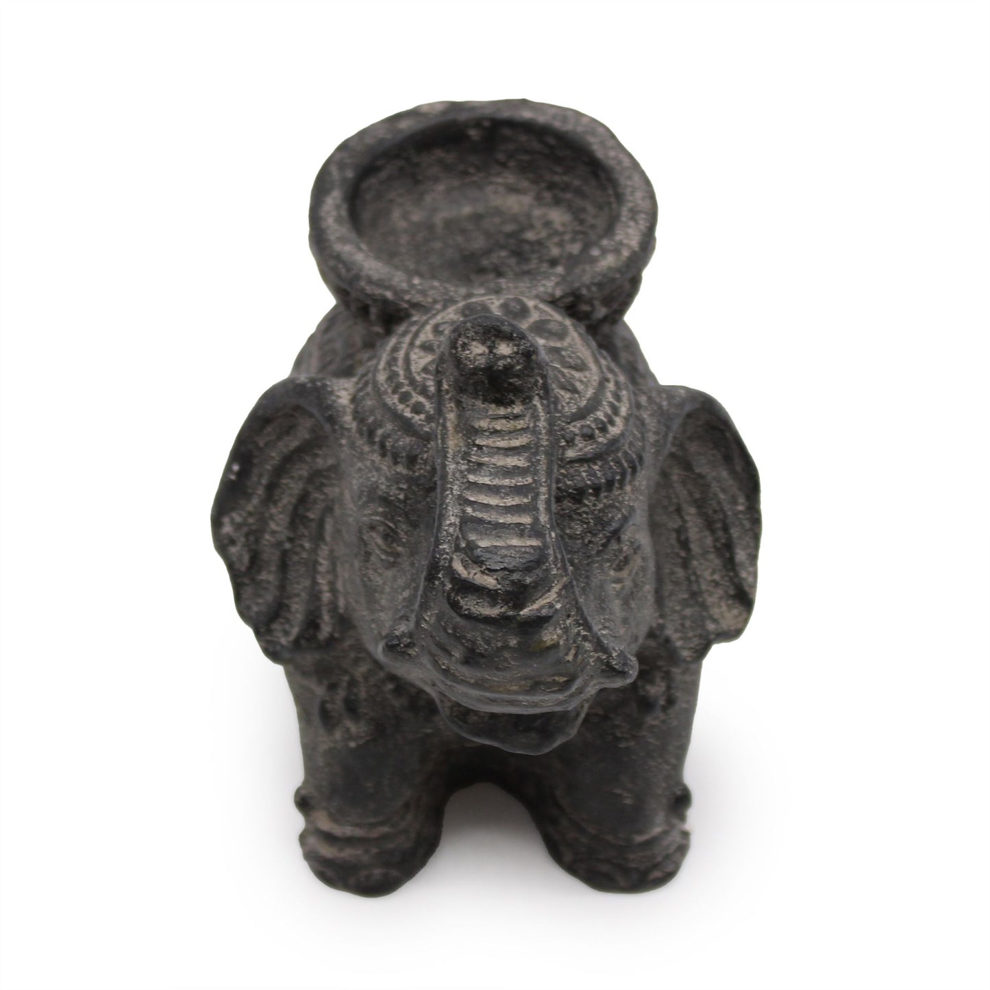 Elephant Incense and Candle Holder (Antique Black)