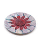 Soapstone Disc Incense Holder 10cm - Sun Flower (5 stick holder)