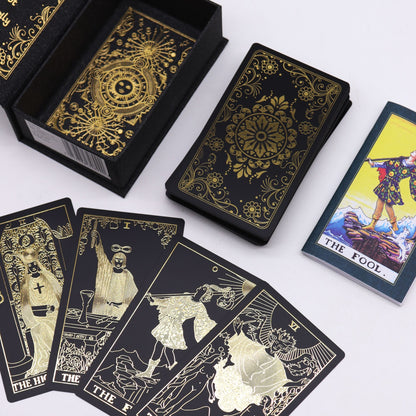 Gold Tarot with Book - Gift Box