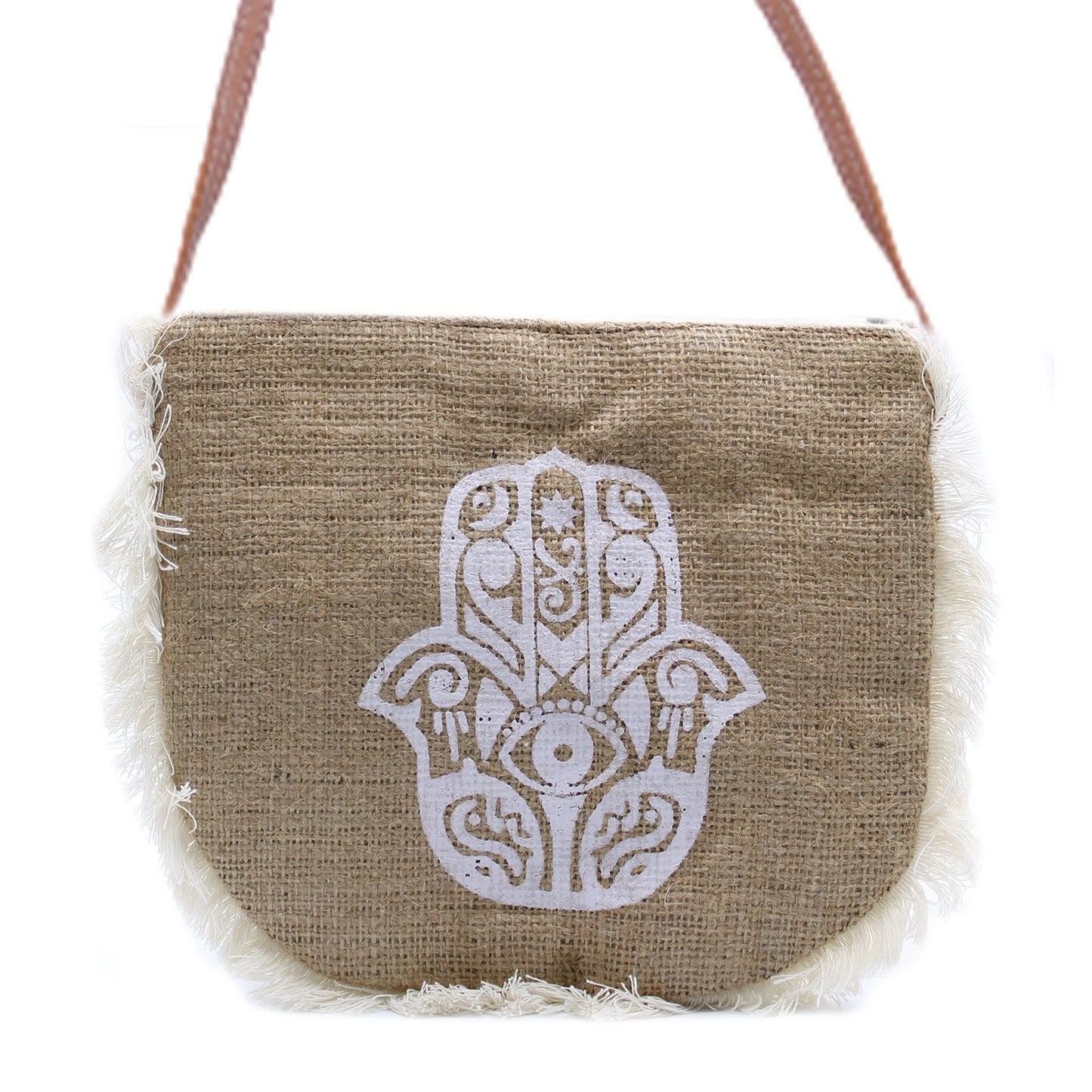 Bolso con flecos  - Hamsa