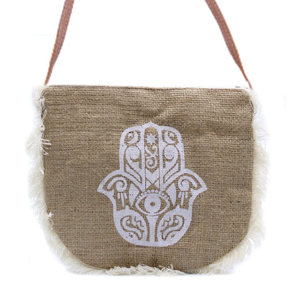 Bolso con flecos  - Hamsa