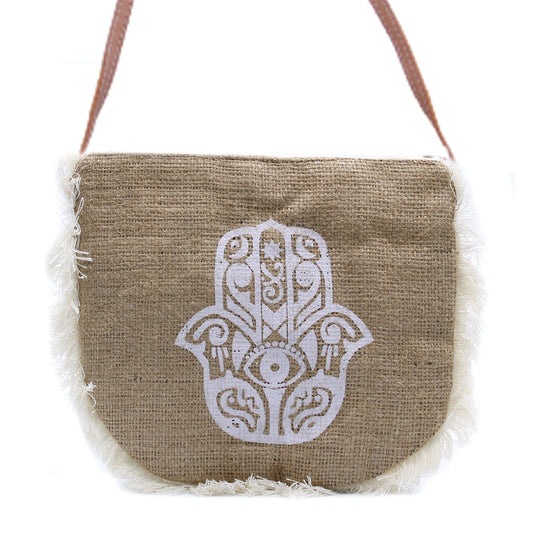 Bolso con flecos  - Hamsa