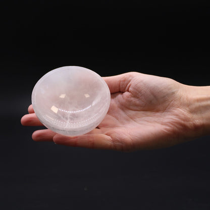 Round selenite bowl - 8cm