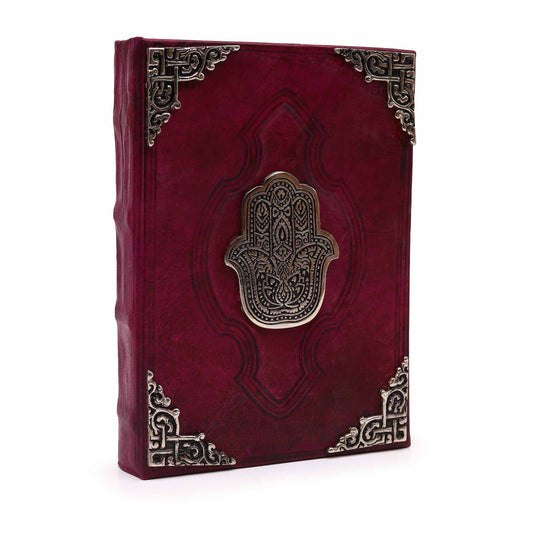 Red Bronze Book - Zinc Hamsa Decoration with Cover Edges