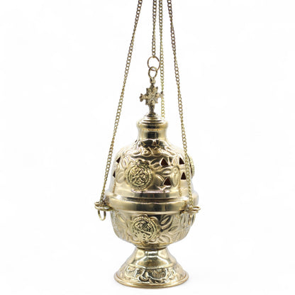 Incensario de latón colgante