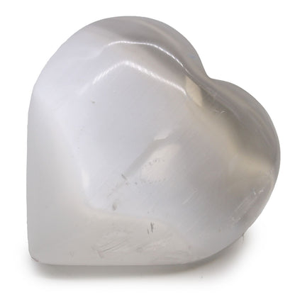 Selenite heart - 10 cm