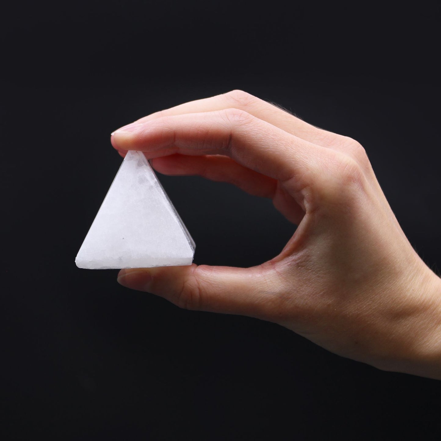 Selenite pyramid - 5 cm