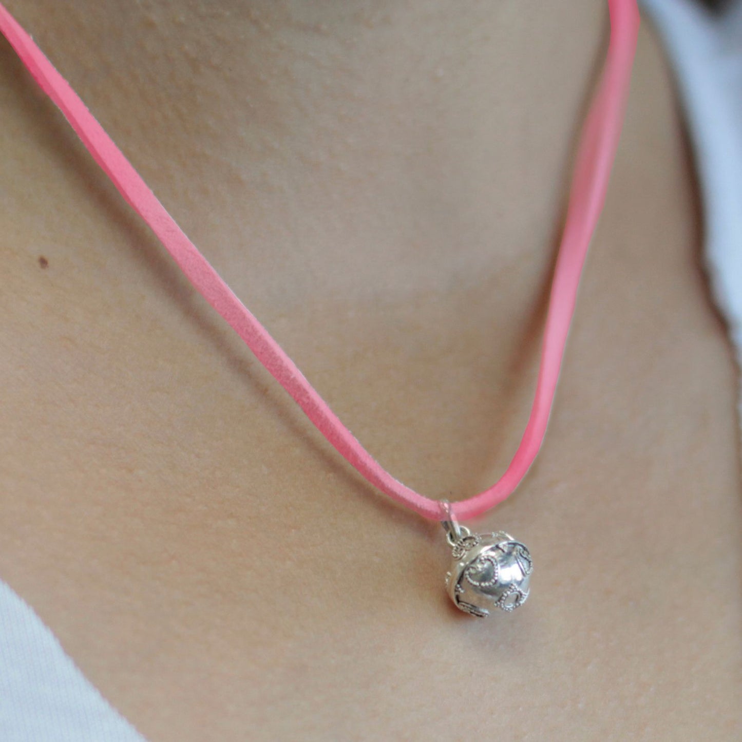 Ange Clochette Argentée - Amour - 12 mm