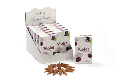 Violet incense cones