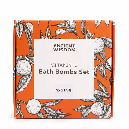 Set of 4 Vitamin C Bath Bombs - Aromatherapy