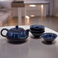 Tea Set - Blue Tones - Teapot &amp; Four Cups