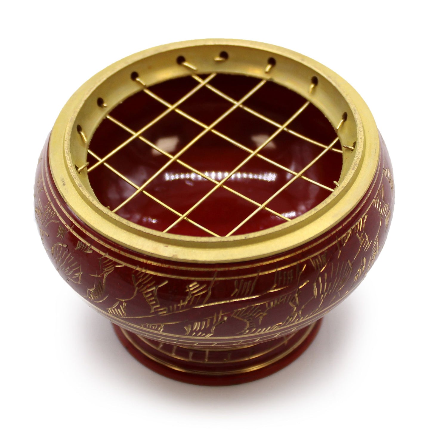 Cuenco Alto deIncienso de carbón Chakra - Raíz