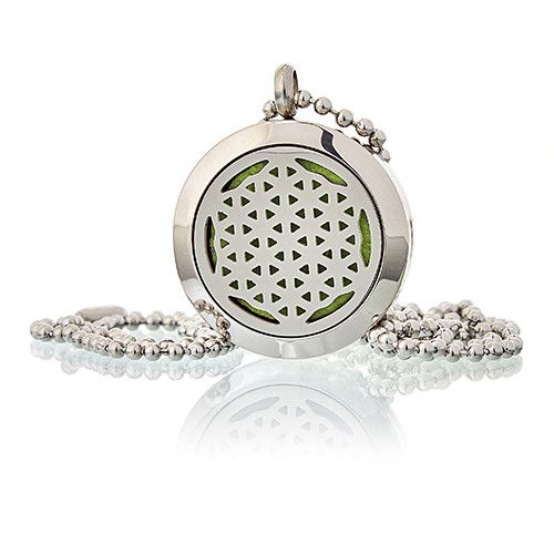 25mm Aromatherapy Diffuser Necklace - Flower of Life