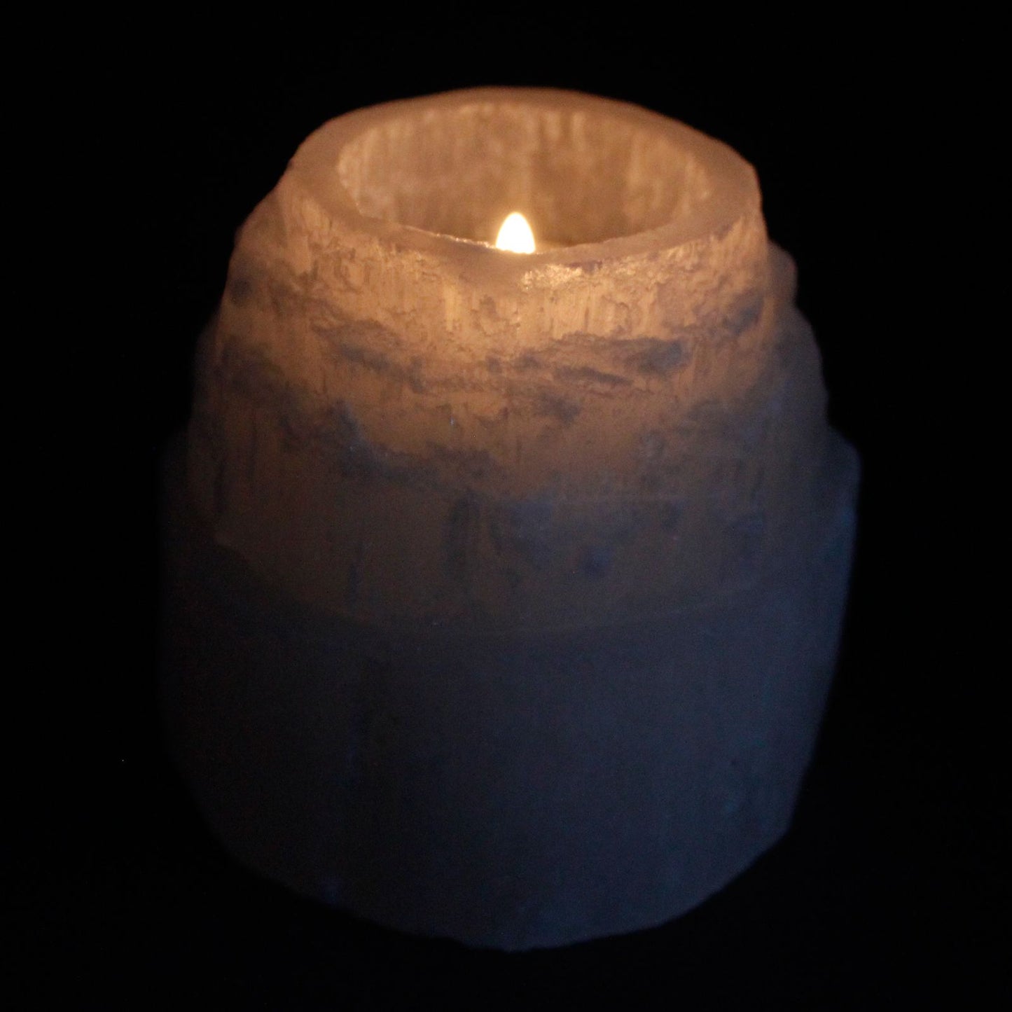 High Mountain Selenite Candlestick - 8 cm