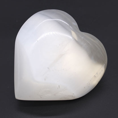 Selenite heart - 10 cm