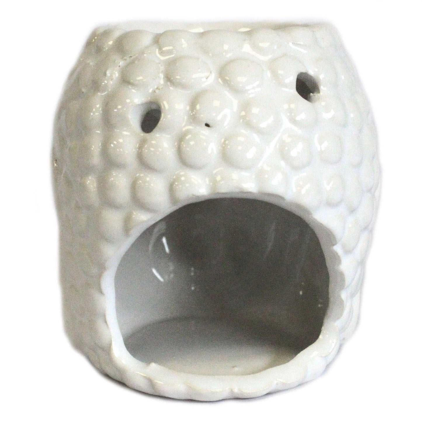 Buddha oil burner - white