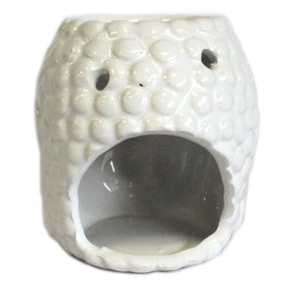 Buddha oil burner - white