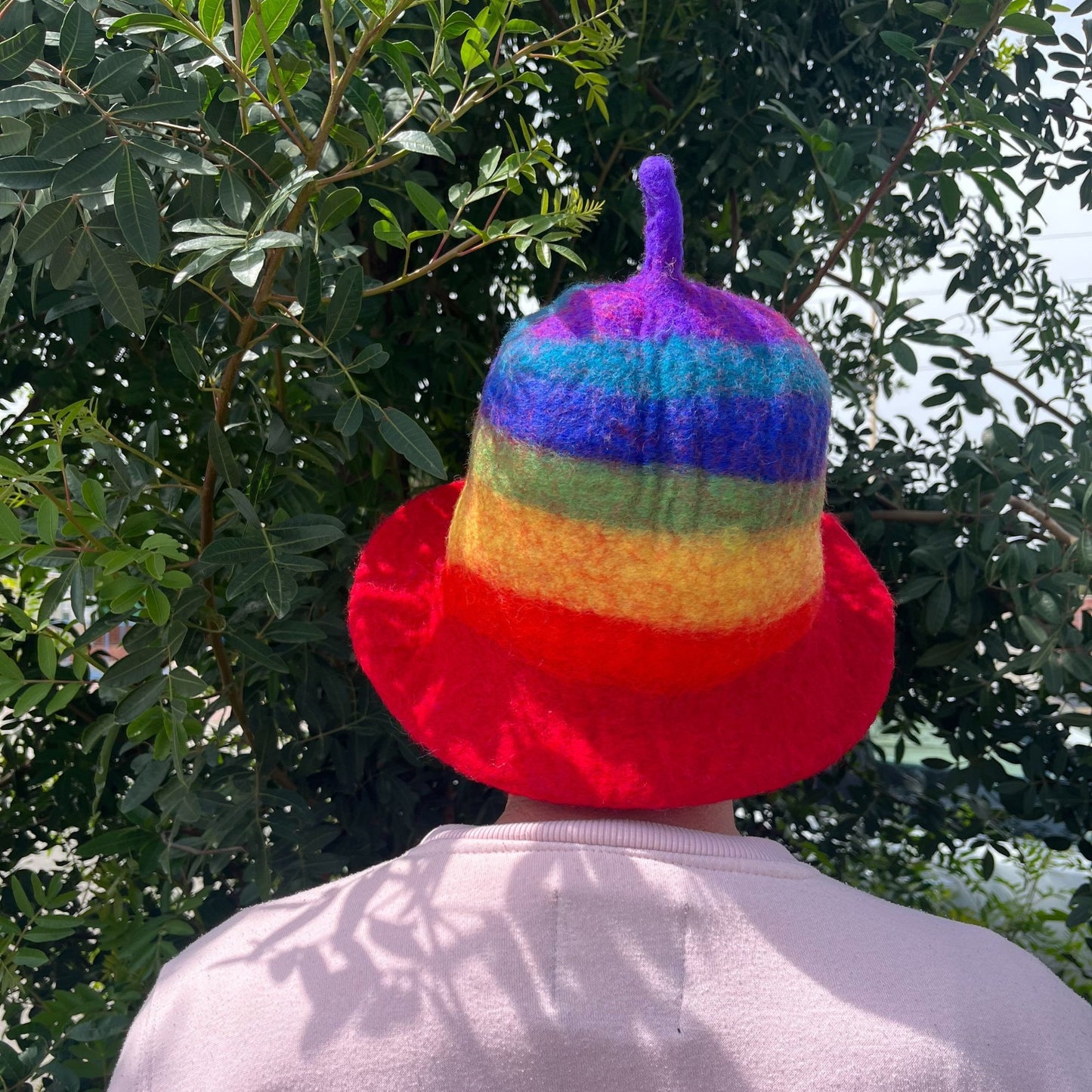 Felt sauna hat - Rainbow