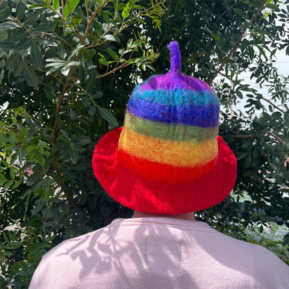 Felt sauna hat - Rainbow