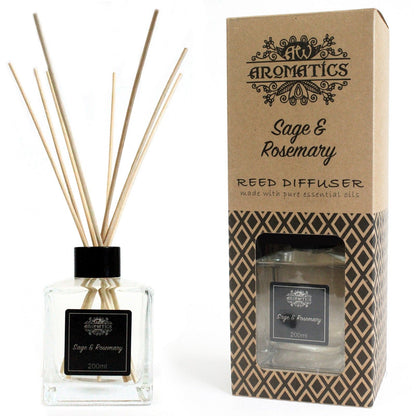 Reed Diffuser with Essential Oils - Sage and Rosemary