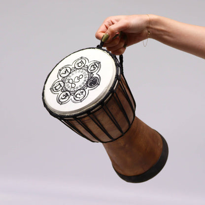 Handmade Djembe Drum with Wide Top - 30cm