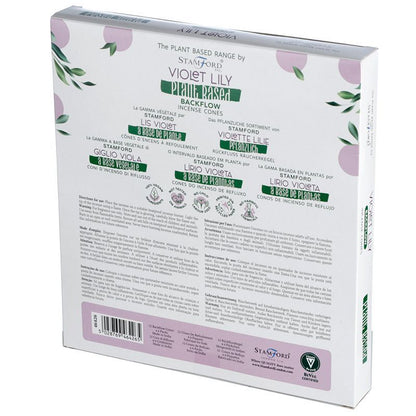 Herbal Backflow Incense Cones - Violet Lily