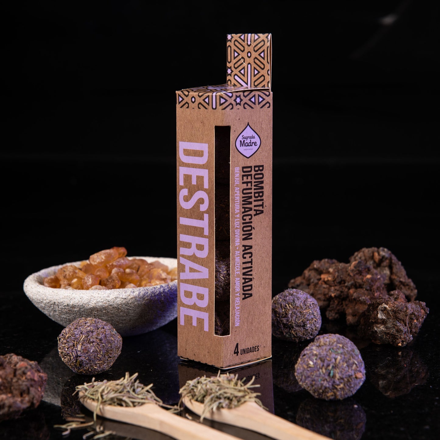 Box of 4 Destrabe Incense Bulbs