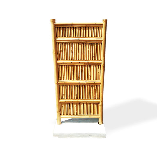 Soporte alto de exhibición de bambú 30 clavijas - 140x71cm