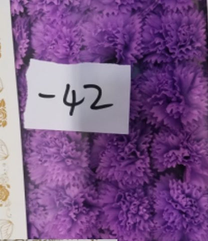 Soap Flower Crafts - Carnations - Violet