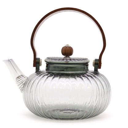 Glass Teapot with Infuser - Pearlescent Charcoal - 950ml