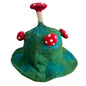 Felt mushroom hat - Mountain moss green