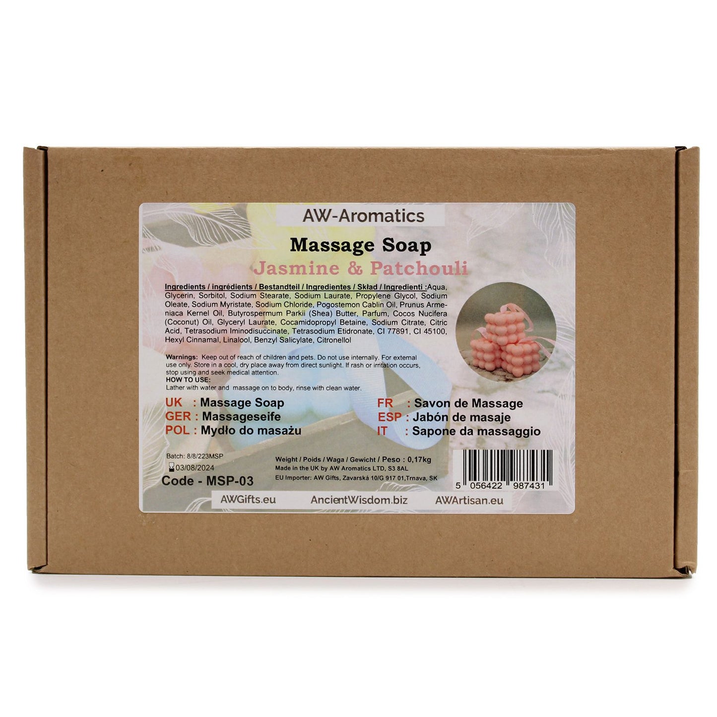 Savons de massage - Jasmin et Patchouli