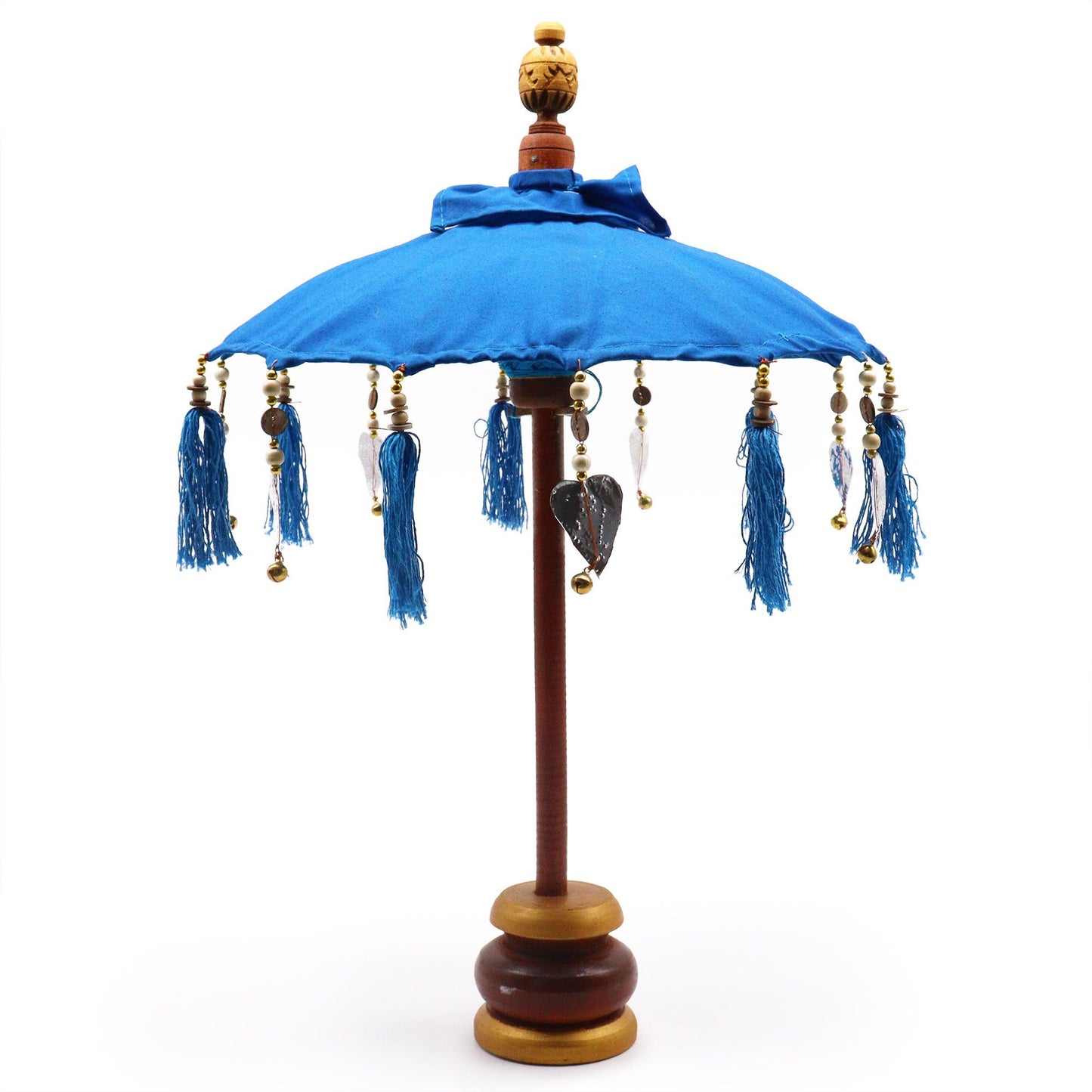 Bali Home Decor Umbrella - Cotton - Turquoise - 40cm