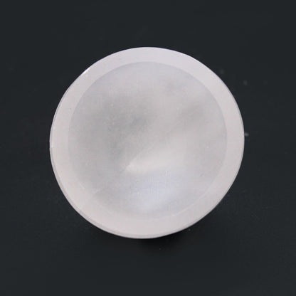 Round selenite bowl - 6cm