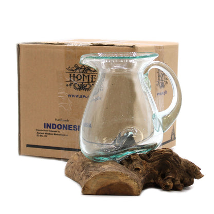 Vidrio Fundido Sobre Madera - Jarra de Agua