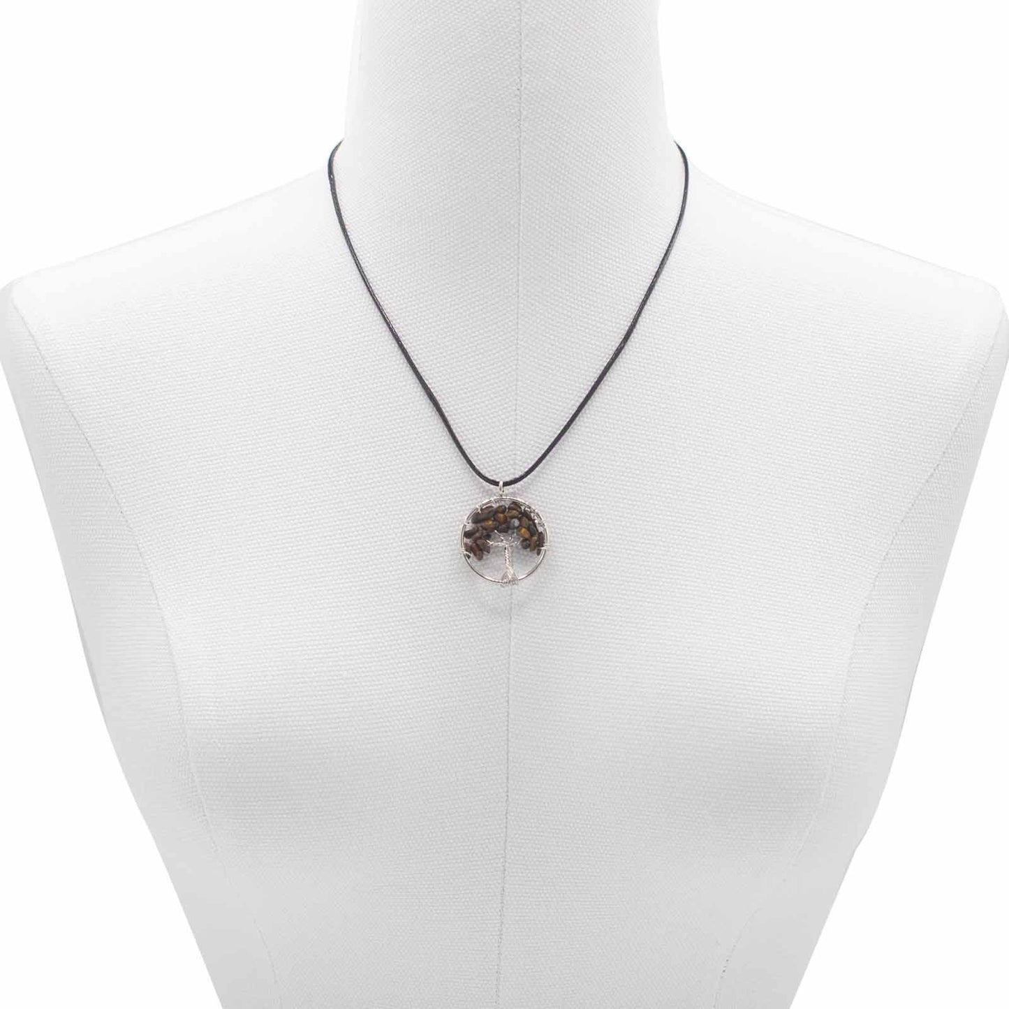 Tree of Life Pendant - Tiger's Eye