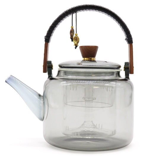 Glass Teapot with Infuser - With Charcoal Steam System - 1000ml