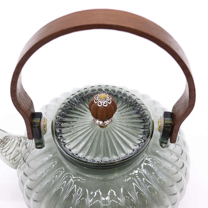 Glass Teapot with Infuser - Pearlescent Charcoal - 950ml