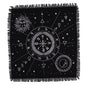 Mantel de altar esotérico con flecos - Carta Lunar y Solar