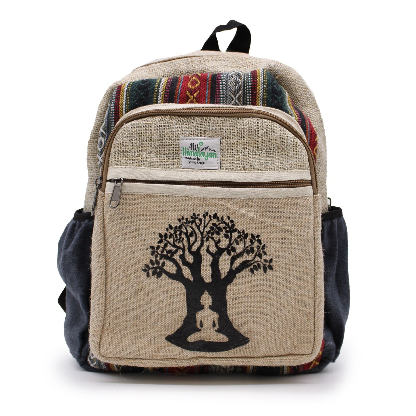Small Hemp Backpack - Bohdi Tree Design
