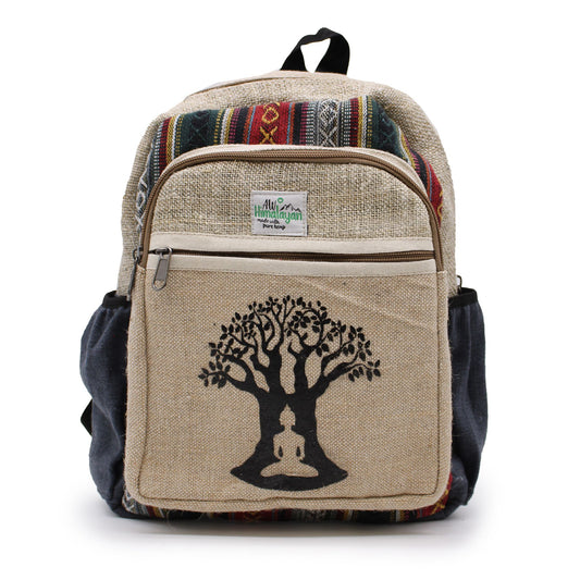 Small Hemp Backpack - Bohdi Tree Design